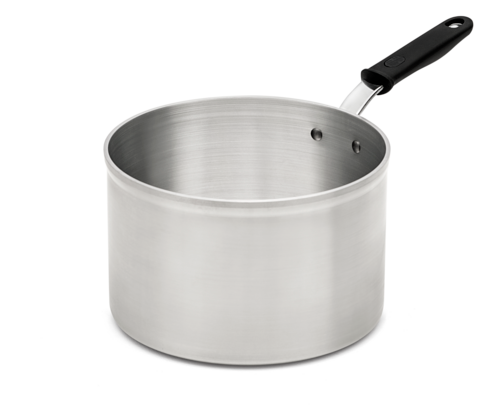 Vollrath 692185 8.5 Qt. Aluminum Natural Wear-Ever Classic Select Heavy-Duty Straight Sided Sauce Pan