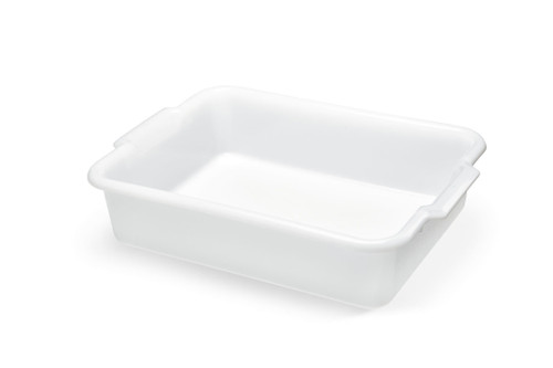 Vollrath 52615 20" W x 5" H x 15" D 1-Compartment Natural Polyethylene Signature Bus Box