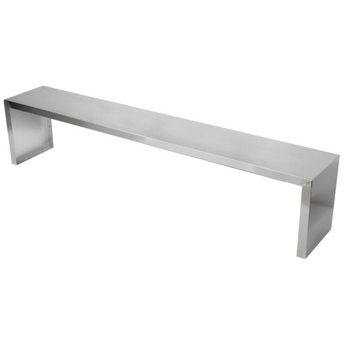 Vollrath 38044 61 1/4" W x 10" D x 13" H Without Acrylic Panel 300 Series Stainless Steel ServeWell Work/Overshelf