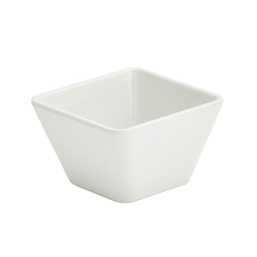 Vollrath V22200 1/8 Qt. White XS Square Melamine Bowl