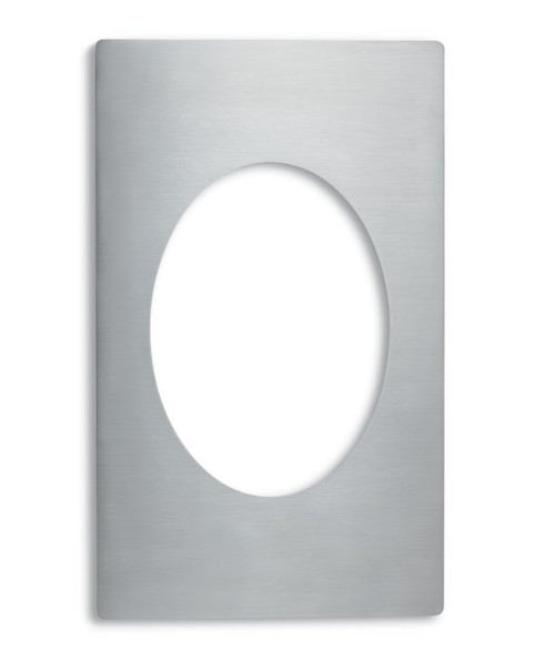 Vollrath 8242314 21.13" W x 12.75" D Oval Stainless Steel Plain Edge Miramar Single Size Template