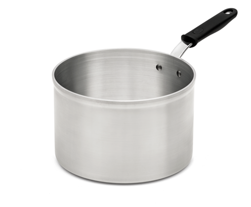 Vollrath 692165 6.5 Qt. Aluminum Natural Wear-Ever Classic Select Heavy-Duty Straight Sided Sauce Pan