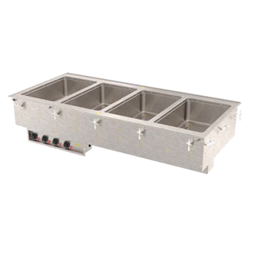 Vollrath 3640680 54.75" W x 26" D x 15" H Galvanized Exterior Housing Stainless Steel Insulated Wells Drop-In Electric Hot Food Well Unit