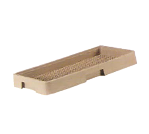 Vollrath HR2 10" W x 19 3/4" D x 2 1/16" H Half Size Co-Polymer Plastic Beige Traex Flatware Dishwasher Rack