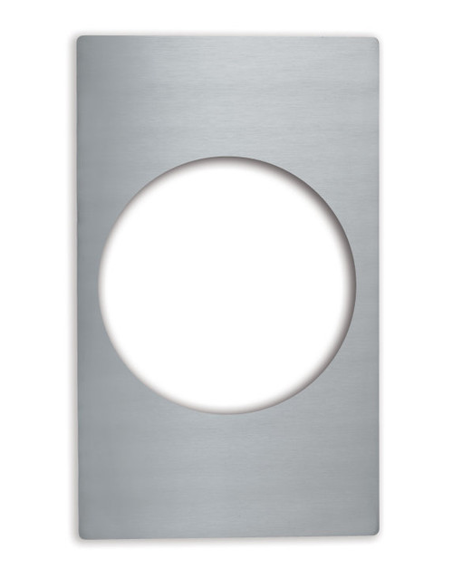 Vollrath 8242614 21.13" W x 12.75" D 1 Hole Round Stainless Steel Miramar Single Size Template for Miramar Cookware