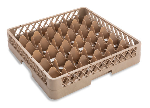 Vollrath TR7 19.75" W x 4" H (36) Square Compartment Size in Open Bottom and Sidewall Traex Full Size Glass / Stemware Rack