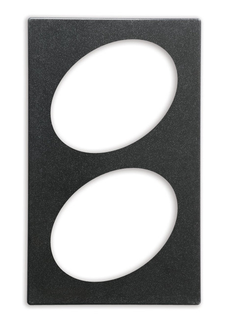 Vollrath 8243210 21.13" W x 12.75" D Plastic Oval Miramar Single Size Template for Miramar Cookware