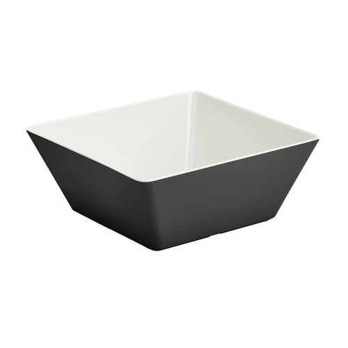 Vollrath V2220320 3 3/16 Qt. Black Large Square Melamine Bowl