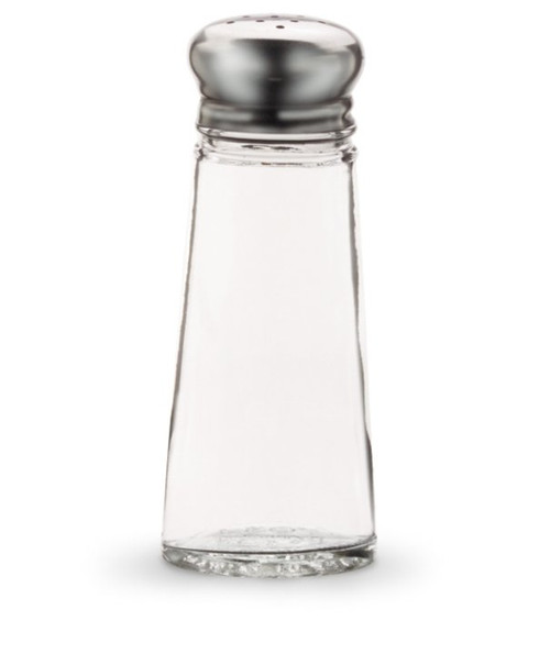 Vollrath 703 3 Oz. Glass Jar Stainless Steel Cap Dripcut Salt & Pepper Shaker