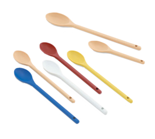 Vollrath 4689830 12" L Solid High Temp Nylon-Blue One-Piece Construction Prep Spoon