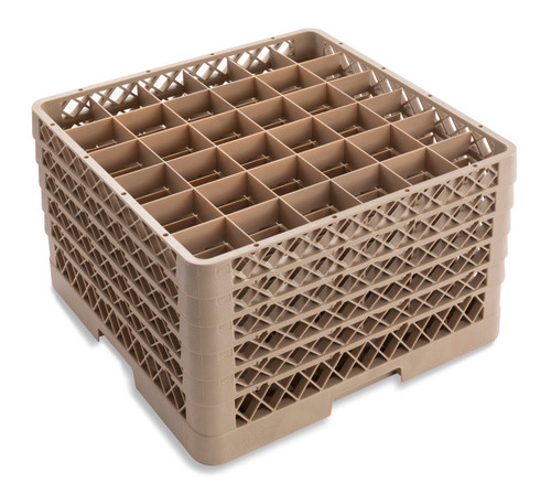 Vollrath TR7CCCCC 19.75" W x 19.75" D (36) 2 7/8" Square Compartment Size with (5) Compartment Extenders Traex Full Size Glass / Stemware Rack