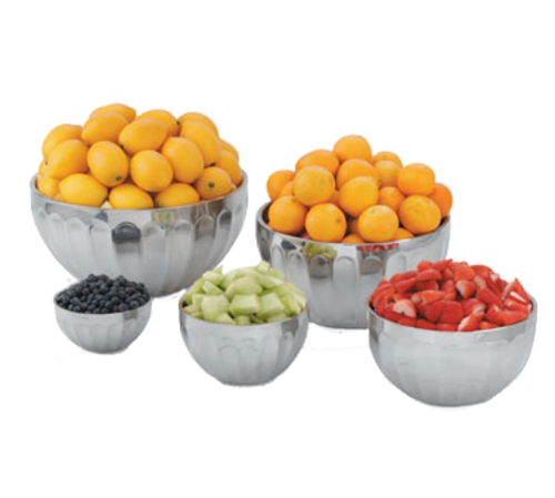Vollrath 47685 24 Oz. Round Stainless Steel Double Wall Insulated Serving Bowl