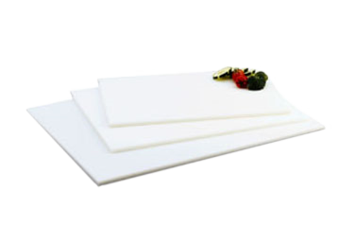 Vollrath 5200000 12" W x 0.5" H x 18" D 1/2" Thickness White Polyethylene Cutting Board