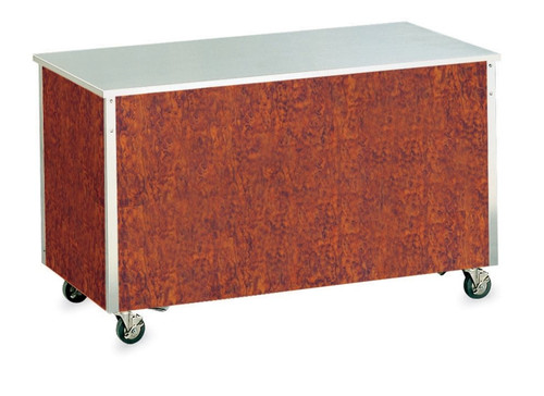 Vollrath 36220 28" W x 28" D x 27" H 16/300 Series Stainless Steel Top with 1" Turndown on All Sides Enclosed Base 4-Series Signature Server Utility Serving Counter