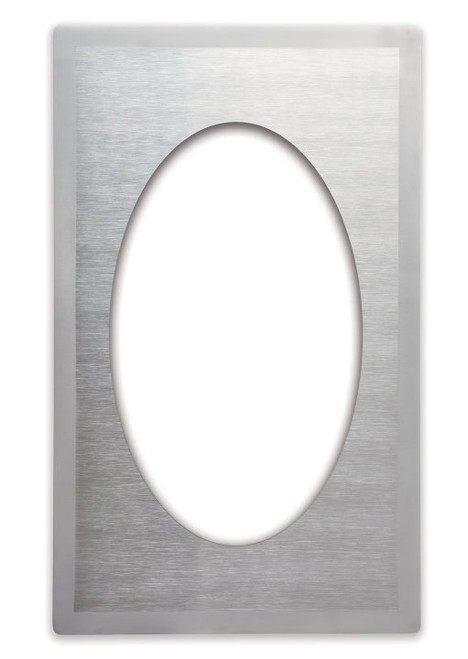 Vollrath 8240116 21.13" W x 12.75" D Oval Stainless Steel Miramar Template