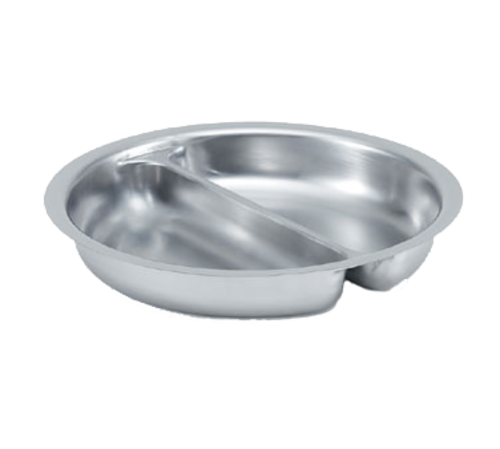 Vollrath 49334 1.2 Qt. Round Stainless Steel Divided Food Pan