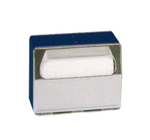 Vollrath 6516-06 6-3/16"D x 4"W x 5-7/8"H Black Chrome Plated Face (2) Sided Dispensing Table Type Napkin Dispenser