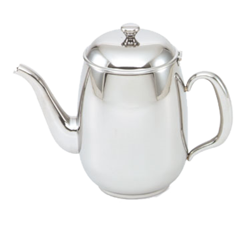 Vollrath 46596 7.6875" H 68 Oz. Stainless Steel Gooseneck Spout Hollow Tubular Handle Orion Coffee Server