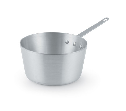 Vollrath 7344 4.5 Qt. 3000 Series Aluminum Riveted Handle with Natural Finish Arkadia Sauce Pan