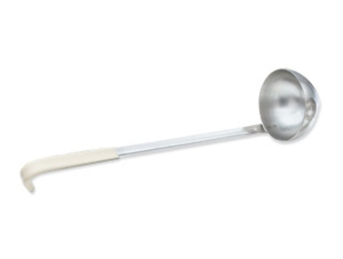 Vollrath 58333 3 Oz. 2 11/16" Bowl Dia. 12 5/8" Ivory Kool-Touch Handle Equipped with All-Natural Antimicrobial Ladle