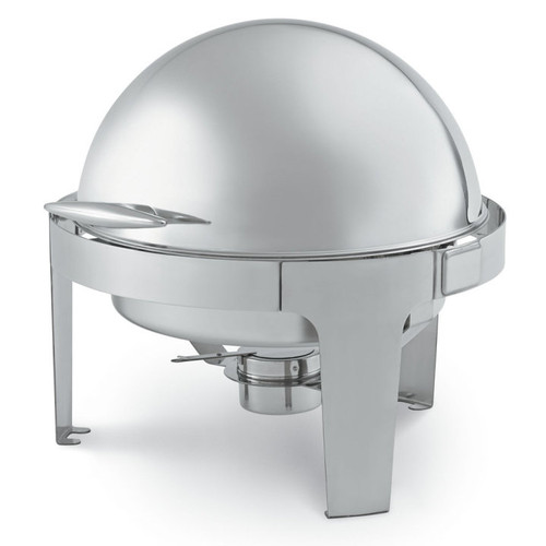 Vollrath T3505 7 Quart Round Stainless Steel Mirrored Welded Frame Chafer