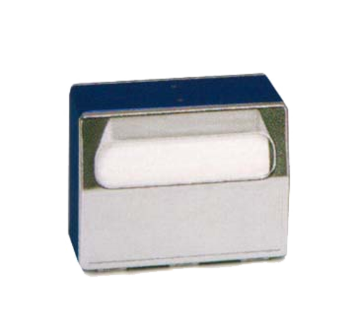 Vollrath 6515-06 6"D x 8"W x 5"H Black Chrome Plated Face (2) Sided Dispensing Table Type Napkin Dispenser