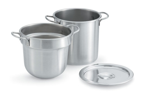 Vollrath 77113 Stainless Steel with Flat Bottom 8.75" Deep Double Boiler Inset