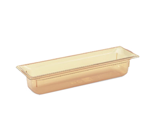 Vollrath 9054410 4" Deep High-Temp Amber Resin Super Pan 2/4 GN Food Pan
