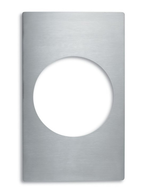 Vollrath 8242114 21.13" W x 12.75" D Round Stainless Steel Plain Edge Miramar Single Size Template