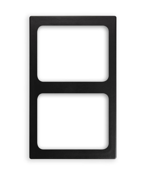 Vollrath 8244118 21.13" W x 12.75" D Plastic Solid Black Pan Miramar Template