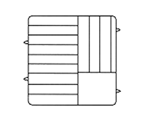 Vollrath PM1211-6 12 Plate Co-Polymer Plastic Open Profile Plate Crate Dishwasher Rack
