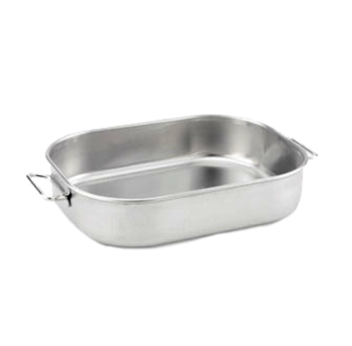 Vollrath 68253 22.8" W x 13".5 D x 2" H 8.94 Qt. Welded Aluminum Handles 14 Gauge 3004 Aluminum Alloy Wear-Ever Bake & Roast Pan