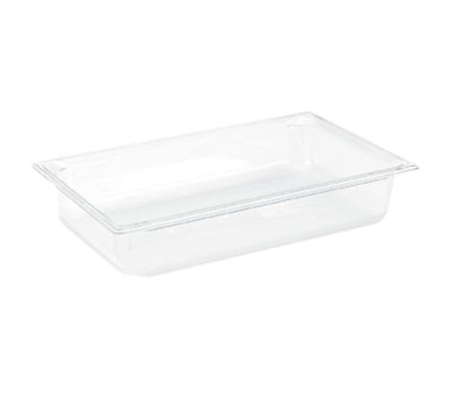 Vollrath 8008410 8" Deep Low-Temp Polycarbonate Clear Plastic Super Pan 1/1 GN Food Pan