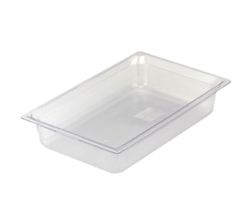 Vollrath 8002410 2.50" Deep Low-Temp Polycarbonate Clear Plastic Super Pan 1/1 GN Food Pan