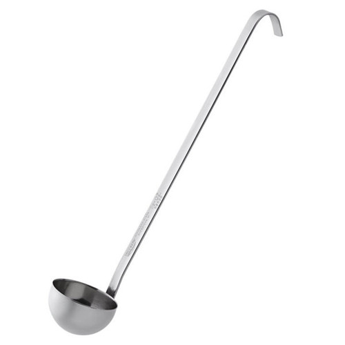 Vollrath 58520 1 1/2 Oz. 2 3/32" Bowl Dia. 9 7/8" Stainless Steel Kool-Touch Hooked Handle Round Shape Ladle