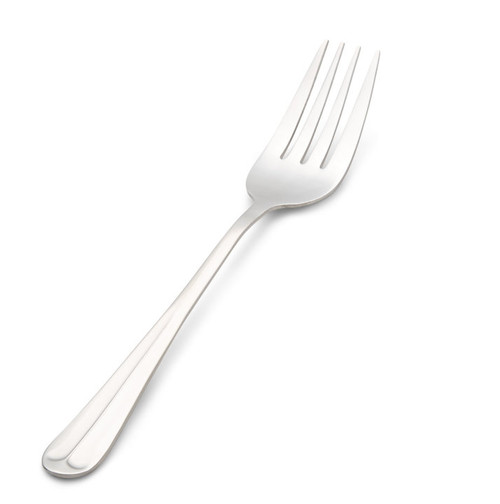 Vollrath 48116 8 5/8" Overall Length Satin Finish Handle Heavyweight Stainless Serving Fork Flatware