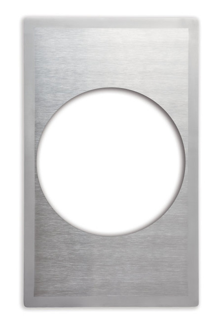 Vollrath 8242616 21.13" W x 12.75" D 1 Hole Round Stainless Steel Miramar Single Size Template for Miramar Cookware