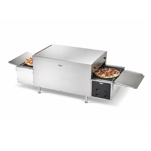 Vollrath PO4-24014L-R Electric 68" W 14" Wide Left-to-Right Conveyor Belt Variable Speed Control Forced Convection Conveyor Pizza Oven - 240V 5600 Watts