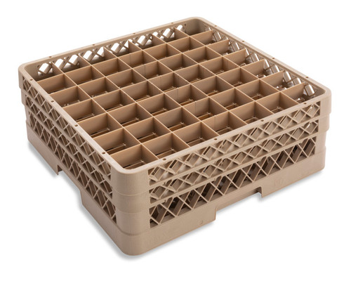 Vollrath TR9EE 19.75" W x 7.13" H (49) 2 7/16" Square Compartment Size with (2) Compartment Extenders Traex Full Size Glass / Stemware Rack
