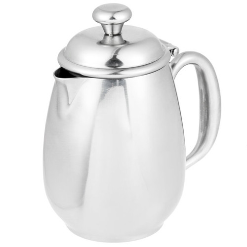 Vollrath 46598 12 Oz. Stainless Steel Hollow Tubular Handle Sturdy Hinge Orion Creamer