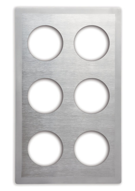 Vollrath 8241916 21.13" W x 12.75" D Stainless Steel Round Miramar Template