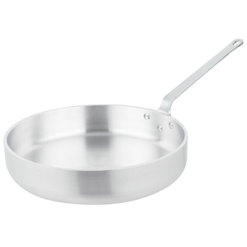 Vollrath 4074 14" W x 2.88" H 7.5 Qt. Aluminum Alloy with Riveted Non-Insulated Handle Premier Saute Pan