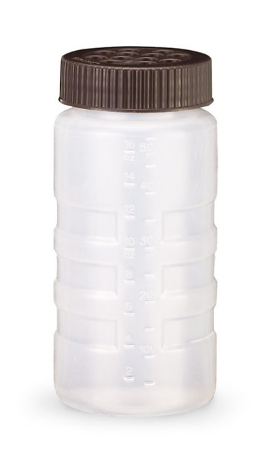 Vollrath 4961-1301 6.25" H 16 Oz. Clear Bottle with Extra Large Holes Dripcut Dredge