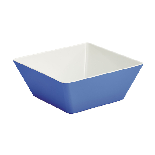 Vollrath V2220330 3.19 Qt. Blue Large Square Melamine Bowl