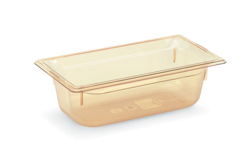 Vollrath 9034410 4" Deep High-Temp Amber Resin Super Pan 1/3 GN Food Pan