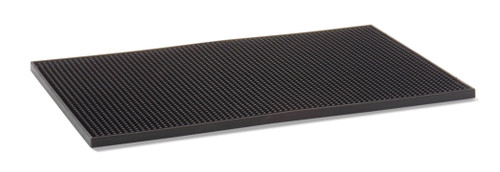 Vollrath 2331-99 12" x 18" x 1/2" Black Flexible Thermoplastic rubber Construction Rail-Mate Glass Mat