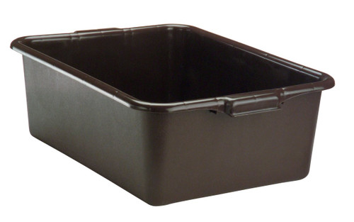 Vollrath 1527-01 21.75" W x 15.5" D x 7" Deep Chocolate Polyethylene Traex Deluxe Bus Box