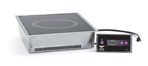 Vollrath 69521 16" W x 17 3/4" D x 6" H 18/304 Stainless Steel Case Drop-In Single Hob Vollrath Professional Series Induction Range