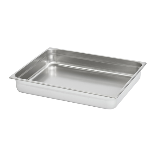 Vollrath V211001 25 5/8" L x 20 7/8" W x 4" D 22 Gauge Stainless Steel 2/1 GN Food Pan