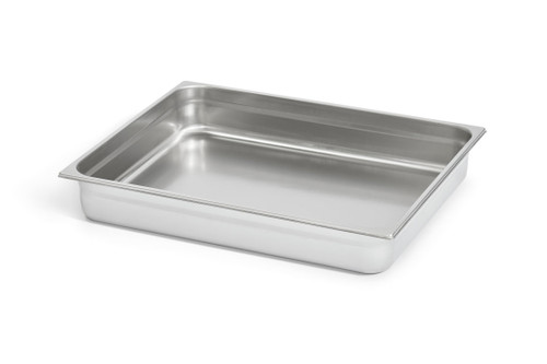 Vollrath V211001 25 5/8" L x 20 7/8" W x 4" D 22 Gauge Stainless Steel 2/1 GN Food Pan
